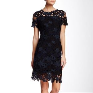 elie tahari ophelia short sleeve dress